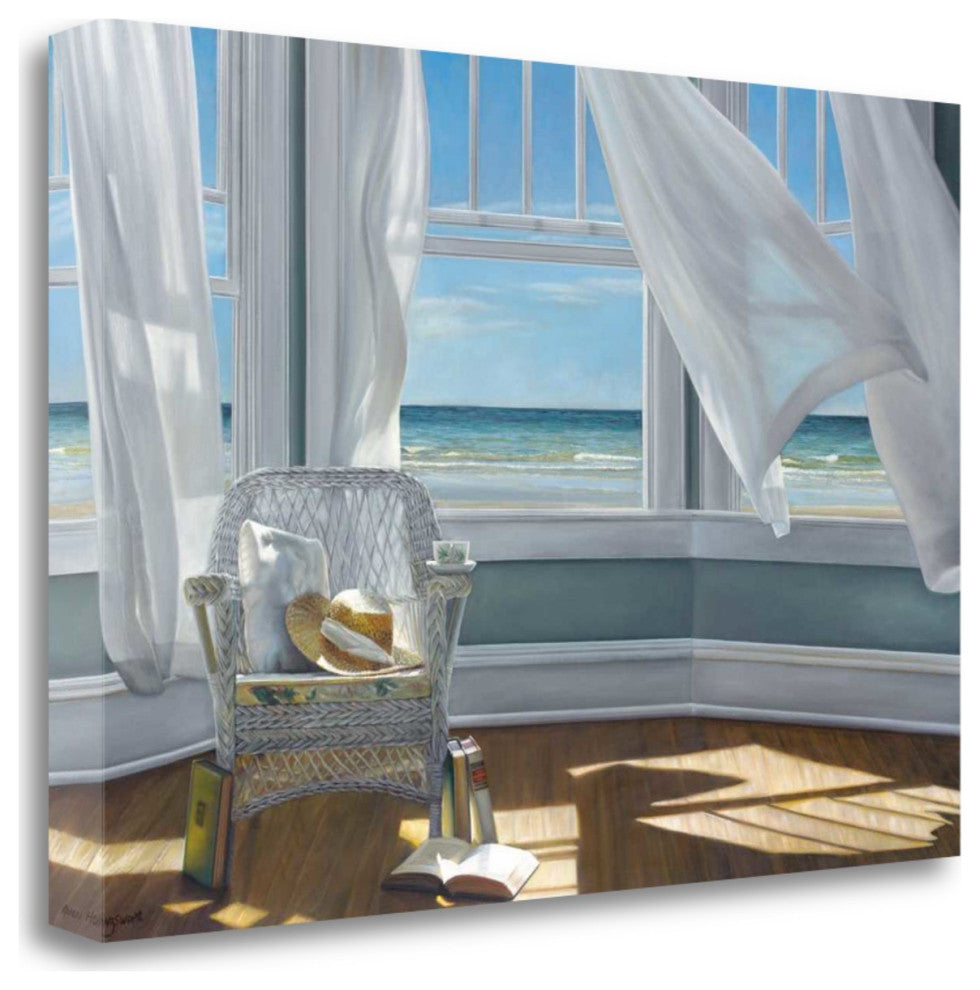 Reading Spot With Beach View 2 Giclee Wrap Canvas Wall Art