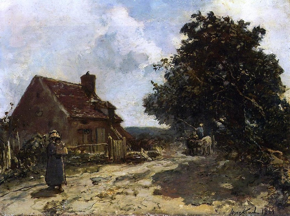 Johan Barthold Jongkind In the Vicinity of Nevers Wall Decal