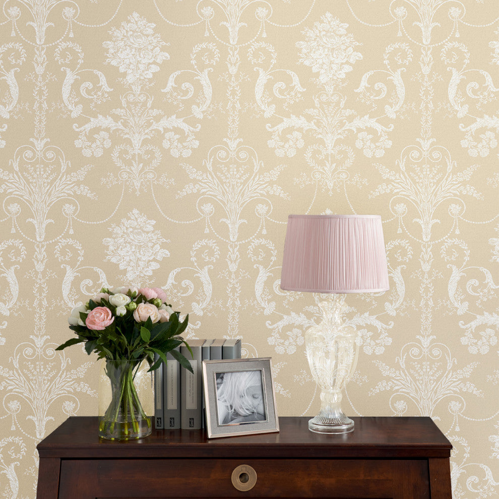 Laura Ashley Josette Wallpaper, Linen