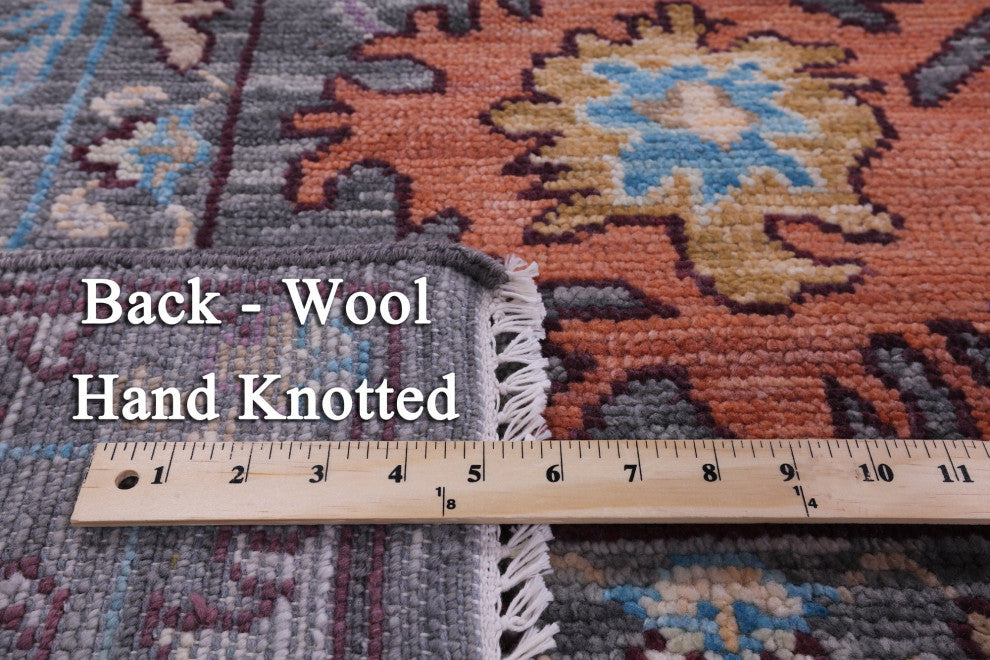 Handmade Turkish Oushak Wool Rug 9' 4" X 12' 0" - Q15689