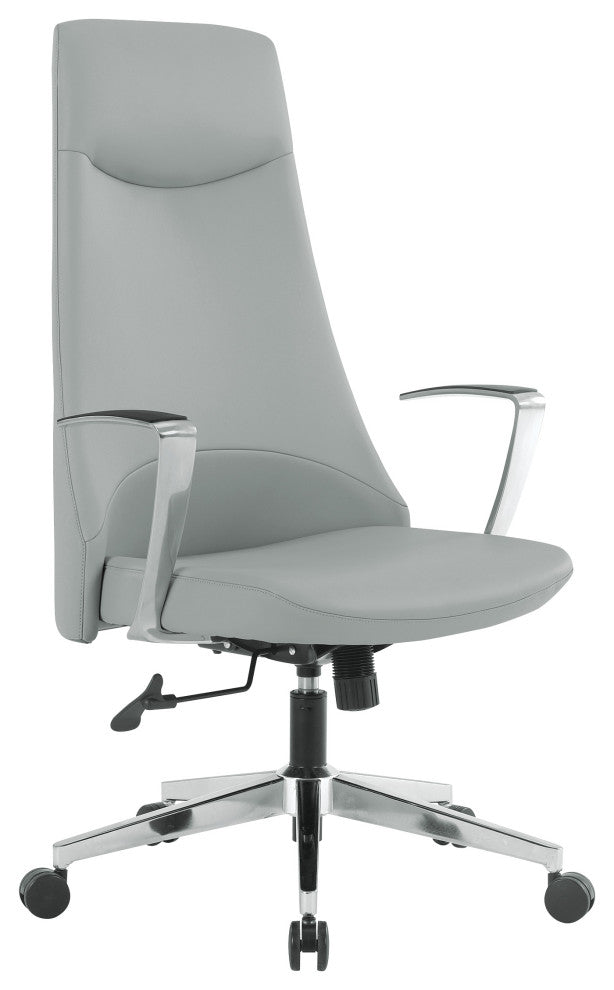 High Back Fabric Office Chair With Chrome Base, Dillon Steel