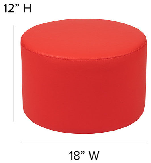 Soft Seating Collaborative Circle, 12" Seat Height , Red Color