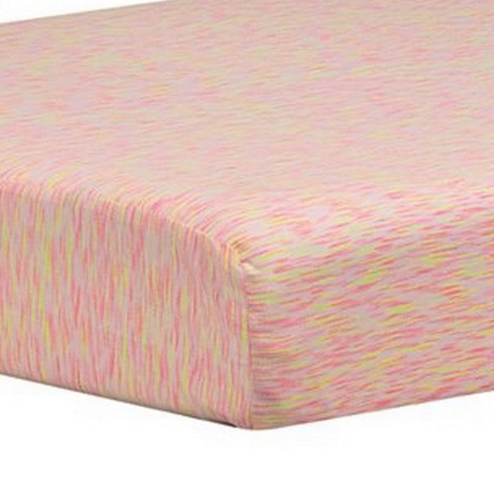 Benzara BM227222 Full Size Mattress with Hyperstretch Knit Cover & Pillow, Pink