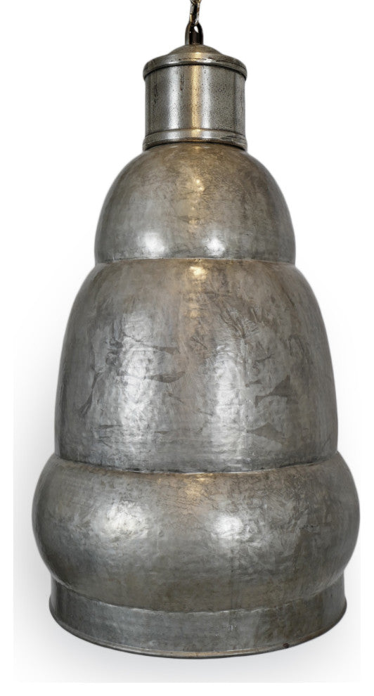 Hammered Nickel Shalet Pendant