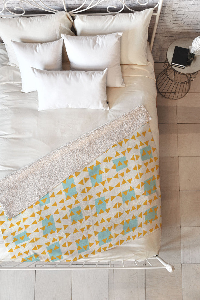 Mirimo Fez Turquoise Fleece Throw Blanket