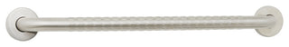 ADA Bathroom Shower Grab Bar With Safety Grip, Satin, 24"