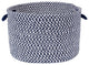 Outdoor Houndstooth Tweed, Navy Utility Basket, 18"X12"