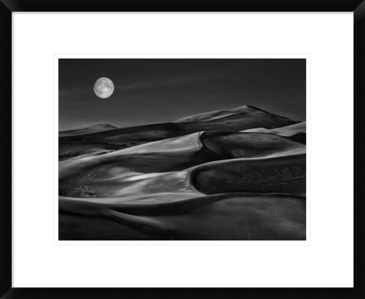 "The Night Walked Down The Sky" Framed Digital Print by Yvette Depaepe, 24x20"
