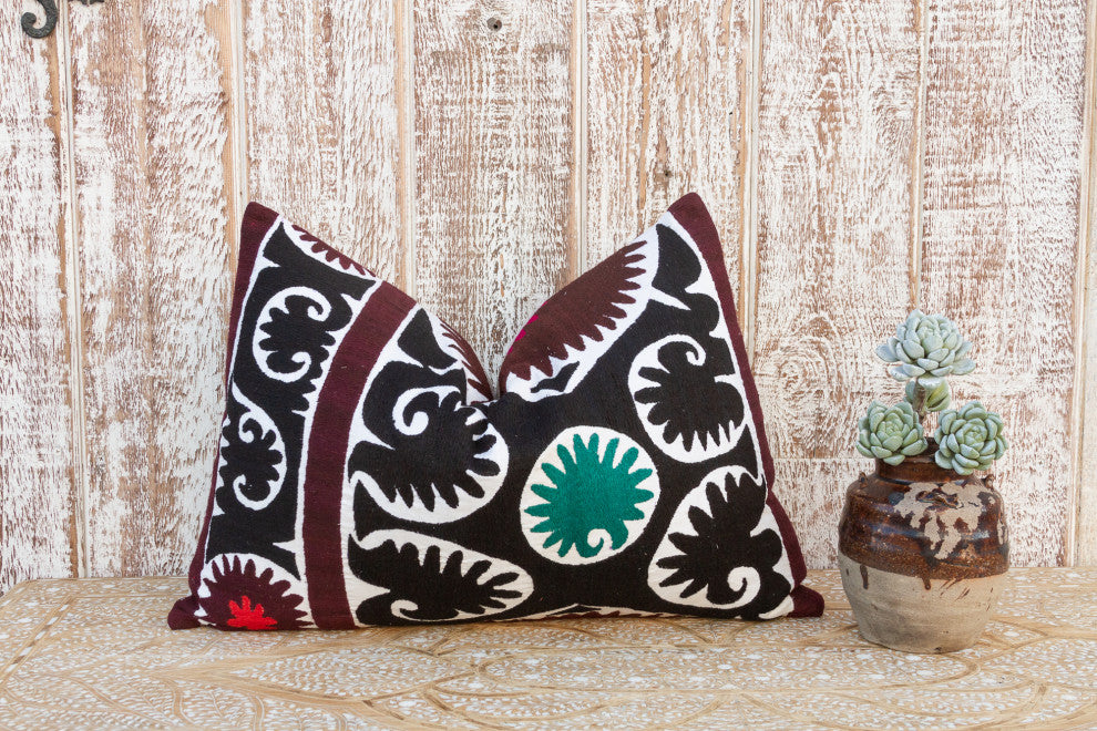 Zarina Gul Suzani Lumbar Pillow
