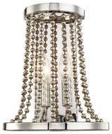 Spool 2-Light Wall Sconce, Polished Nickel Finish