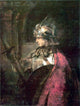 Rembrandt Van Rijn Man in Arms, 21"x28" Wall Decal Print