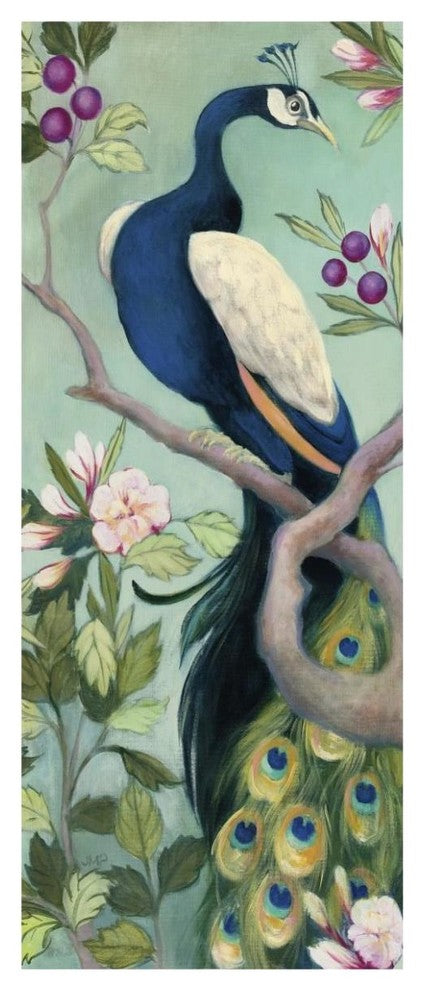 "Pretty Peacock I" Digital Paper Print by Julia Purinton, 26"x62"