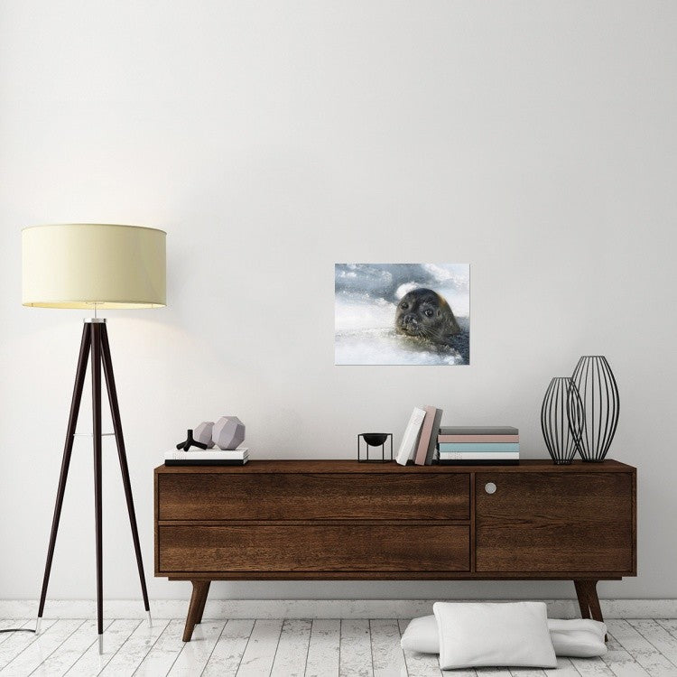 "Do You Have A Fish ?" Stretched Canvas Giclee by Holger Droste, 24"x18"