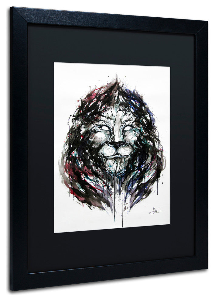 Marc Allante 'Ozymandius' Art, Black Frame, Black Mat, 20x16