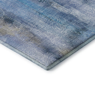 Premium Machine Washable Mayfield AMF537 Blue 2'3" x 7'6" Runner Rug