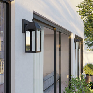 Capital Lighting 946311-GL Burton 17" Tall Outdoor Wall Sconce - Black