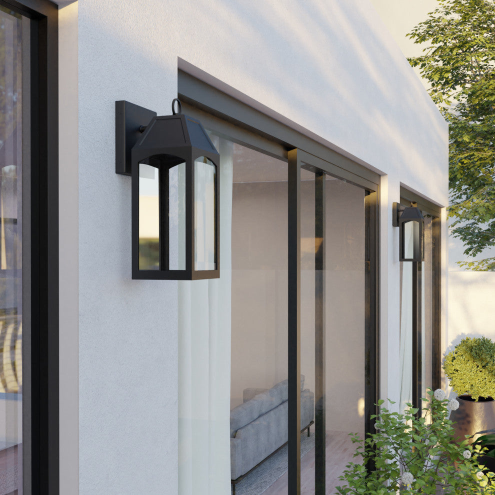 Capital Lighting 946311-GL Burton 17" Tall Outdoor Wall Sconce - Black