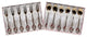 Royal Flatware Set of 12pc Demi Dessert Flatware Forks and Spoons (Gold Antique)