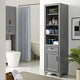 Tara Linen Cabinet, Vintage Gray