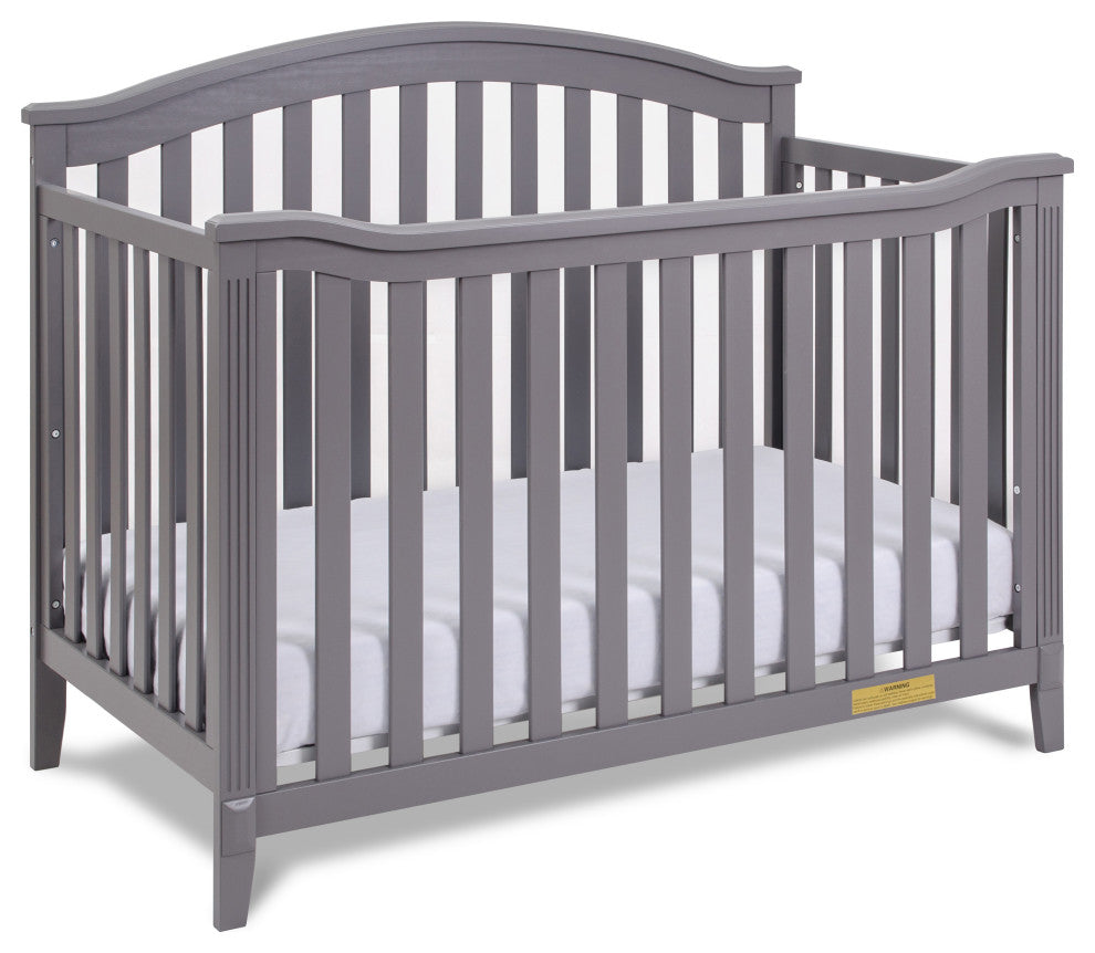 Kali 4-in-1 Convertible Crib, Gray, No Changer