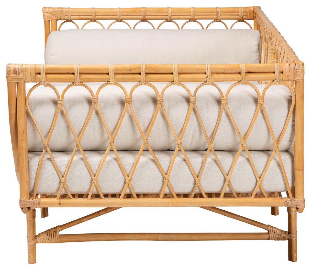 Braden Natural Brown Rattan Twin Daybed