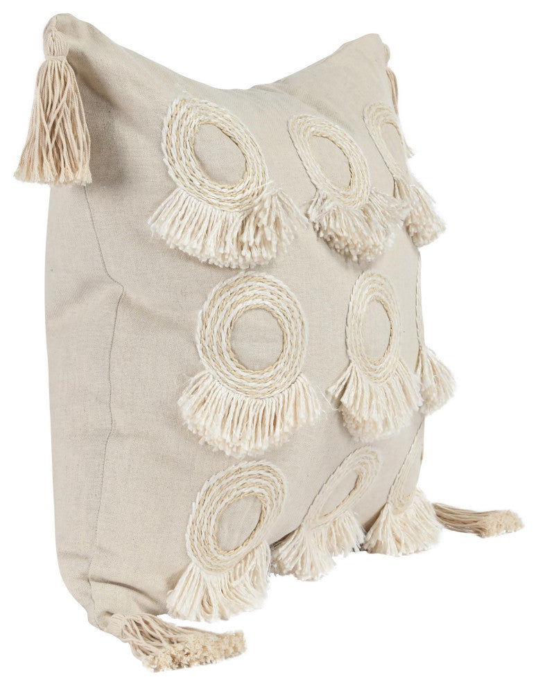 Mansa 20" Linen Blend Throw Pillow