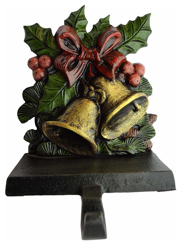 Cast Iron Christmas Stocking Holders, 6-Piece Set