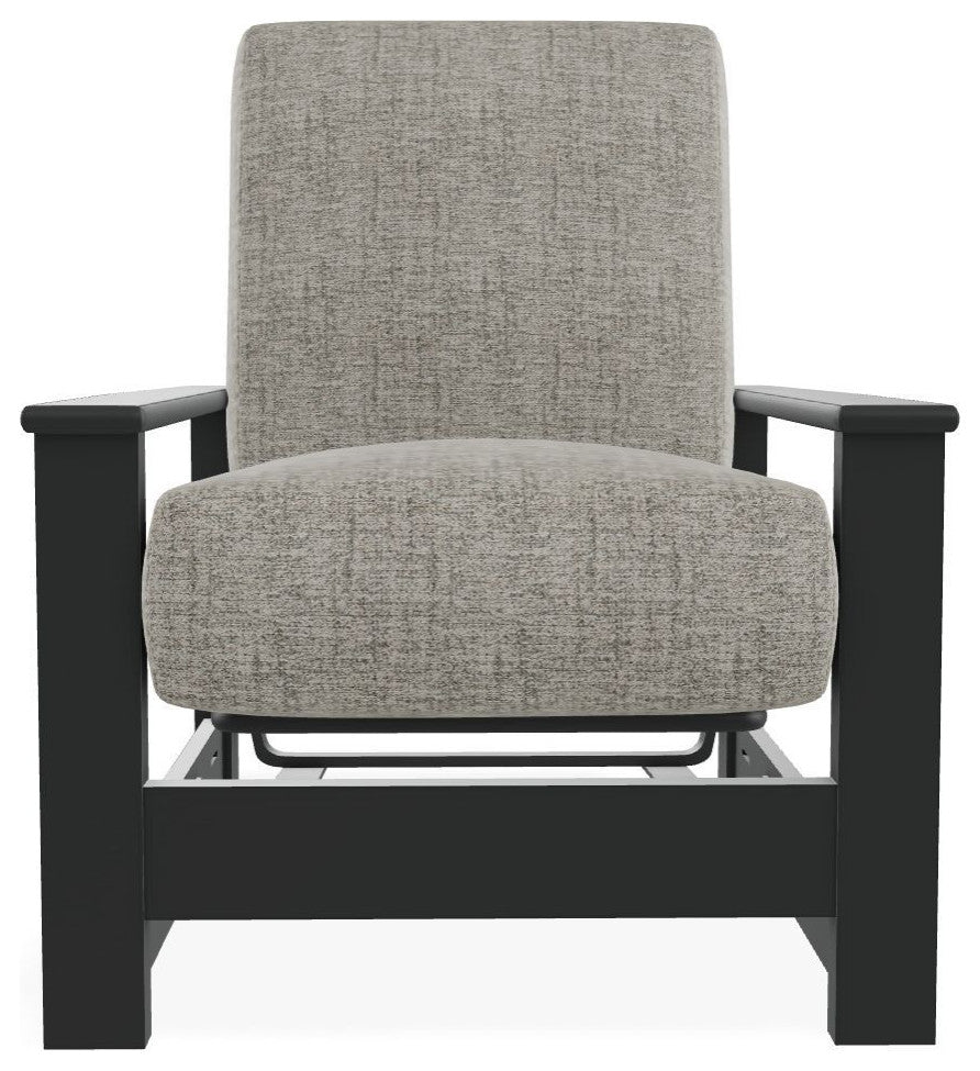 Leeward Deep Seat Outdoor Armchair with Hidden Motion, Fresco Ash/Graphite