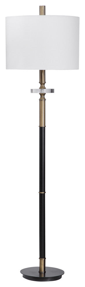 Uttermost Maud Aged Black Floor Lamp