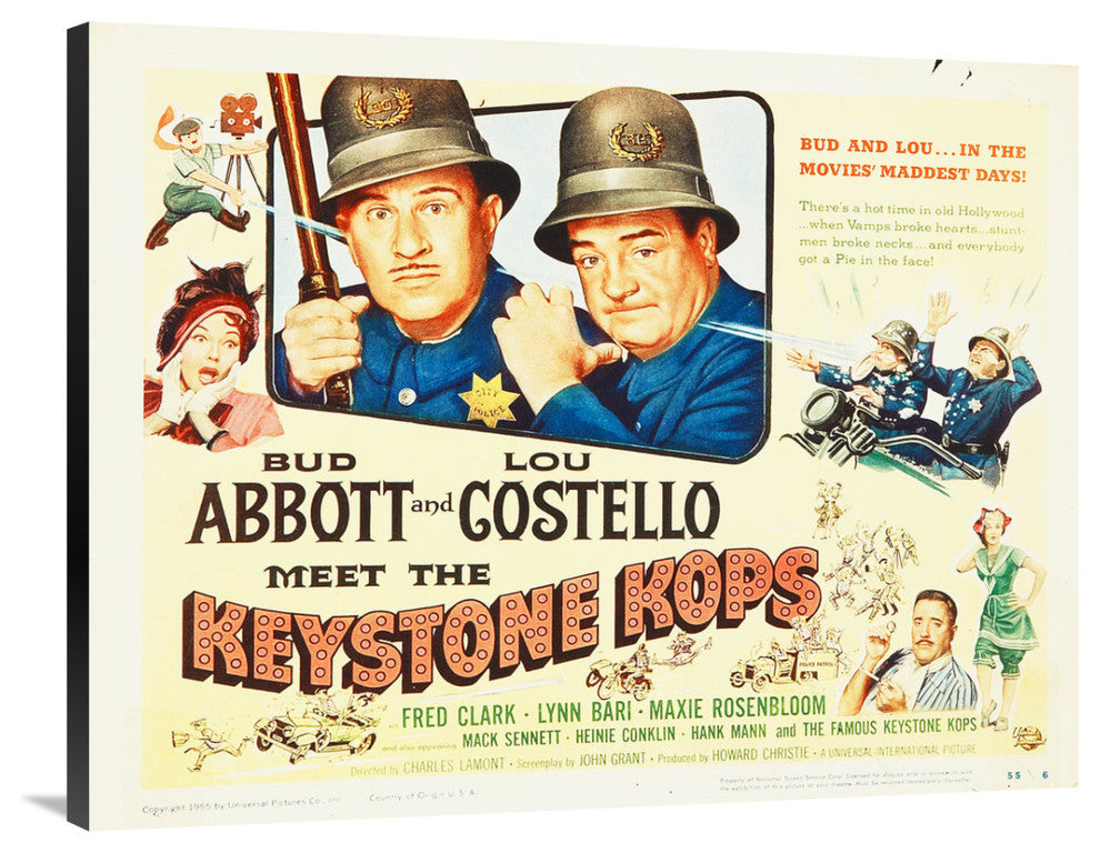 "Abbott & Costello - Keystone Kops" Canvas by Hollywood Photo Archive, 40x31"