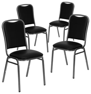 Hercules Series Stacking Banquet Chairs, Set of 4