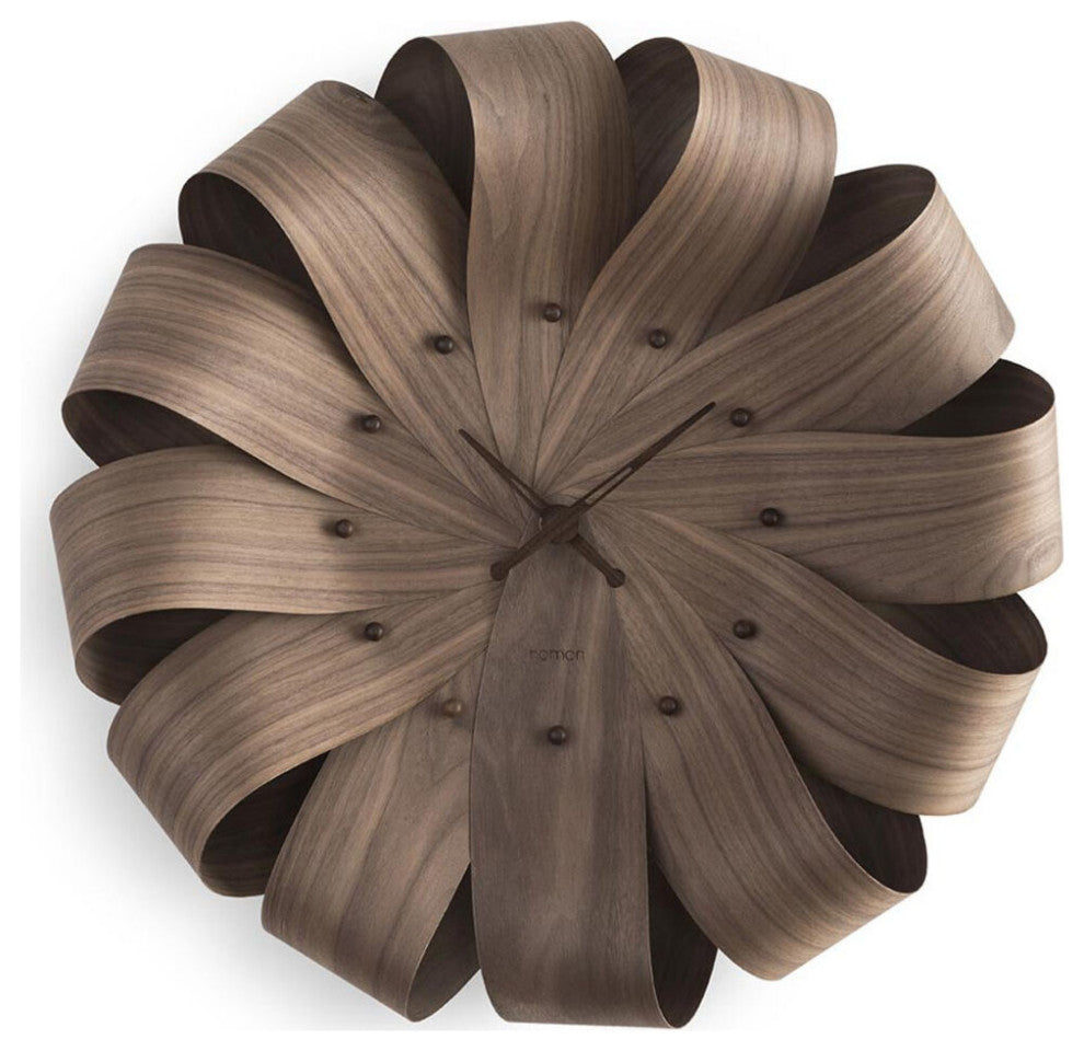 Nomon Brisa Walnut Clock | Body in walnut wood