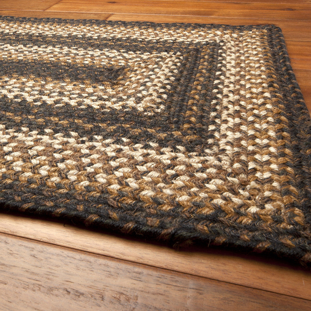 Homespice Decor Kilimanjaro Jute Braided Rug 4' x 6' Kilimanjaro  (Rectamgle)