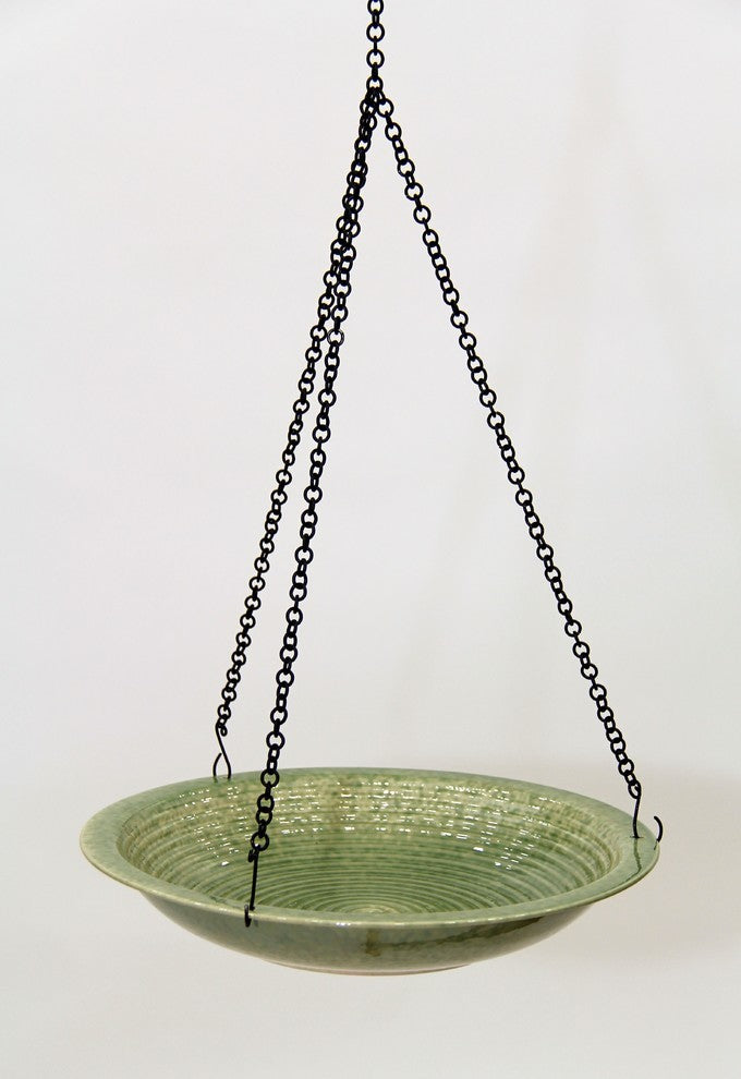 Bird Bath Hanging, Green
