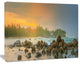Untouched Tropical Beach Panorama, Landscape Canvas Art Print, 40"x30"
