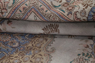 Consigned, Traditional Handmade Vintage Oriental Persian Faded Rug, Gray, 6x10