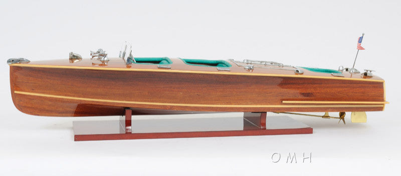 Old Modern Handicrafts B040A Chris Craft Triple Cockpit With Display Case