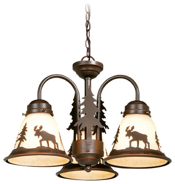 Yellowstone 3-Light Dual Mount, Burnished Bronze