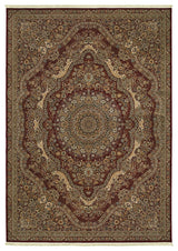 Mackenzie Medallion Red/Gold Area Rug, 6'7"x9'6"