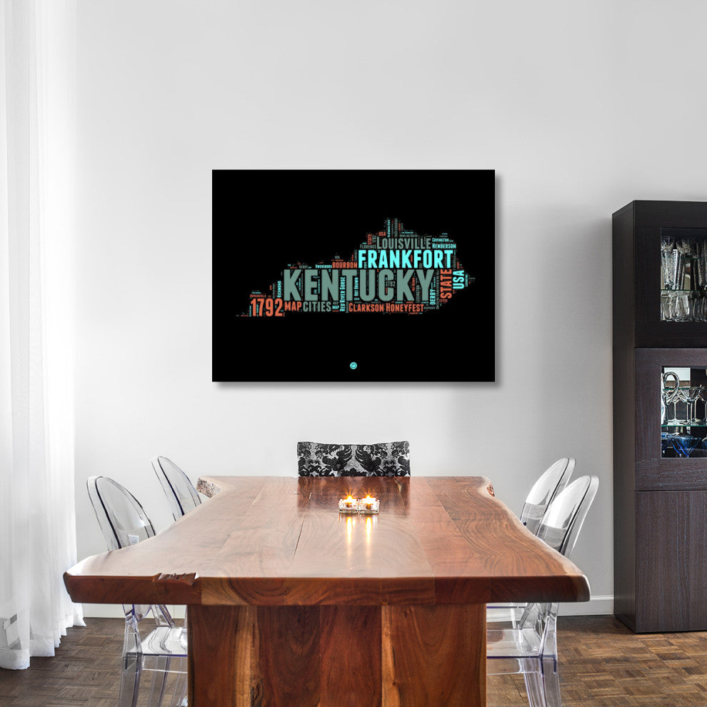 "Kentucky Word Cloud 1" Fine Art Print