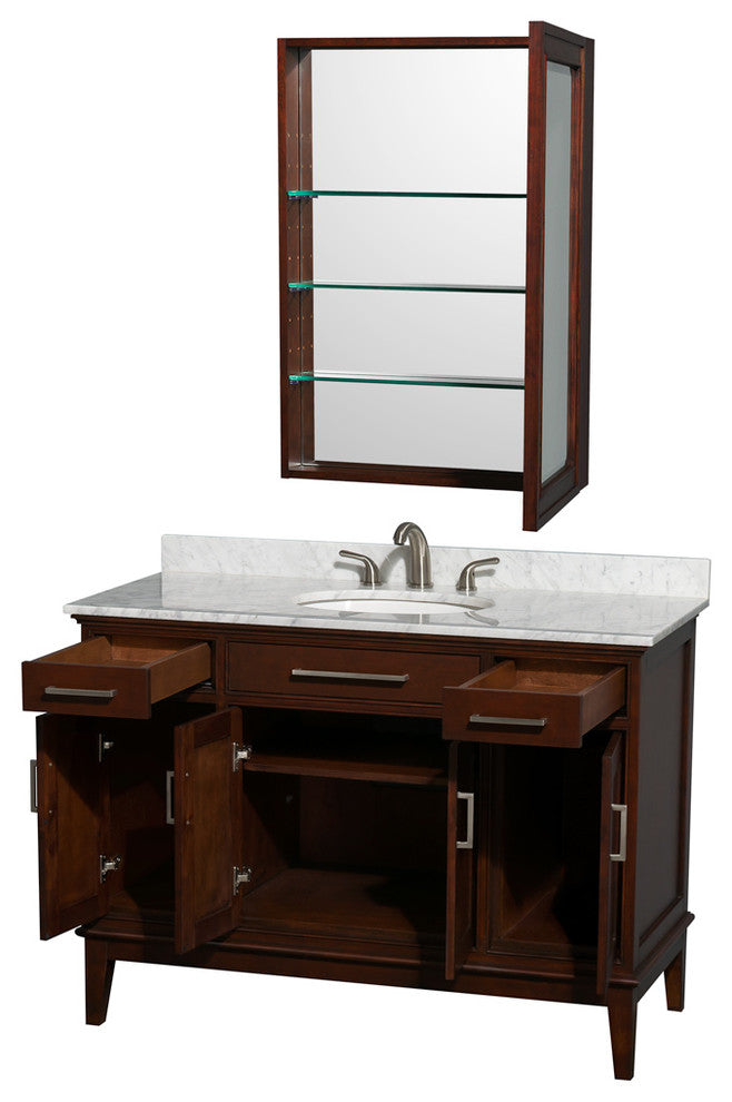 Hatton Single Bathroom Vanity With Medicine Cabinet, 48"