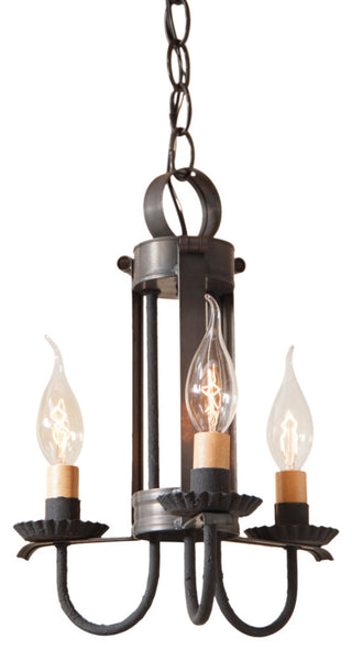 Small Amherst Hanging Light, Kettle Black