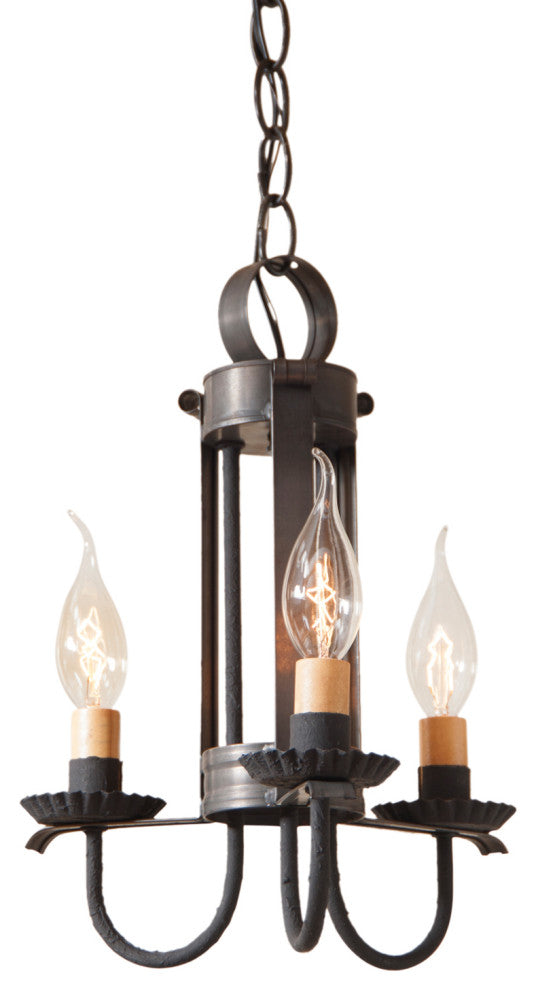 Small Amherst Hanging Light, Kettle Black
