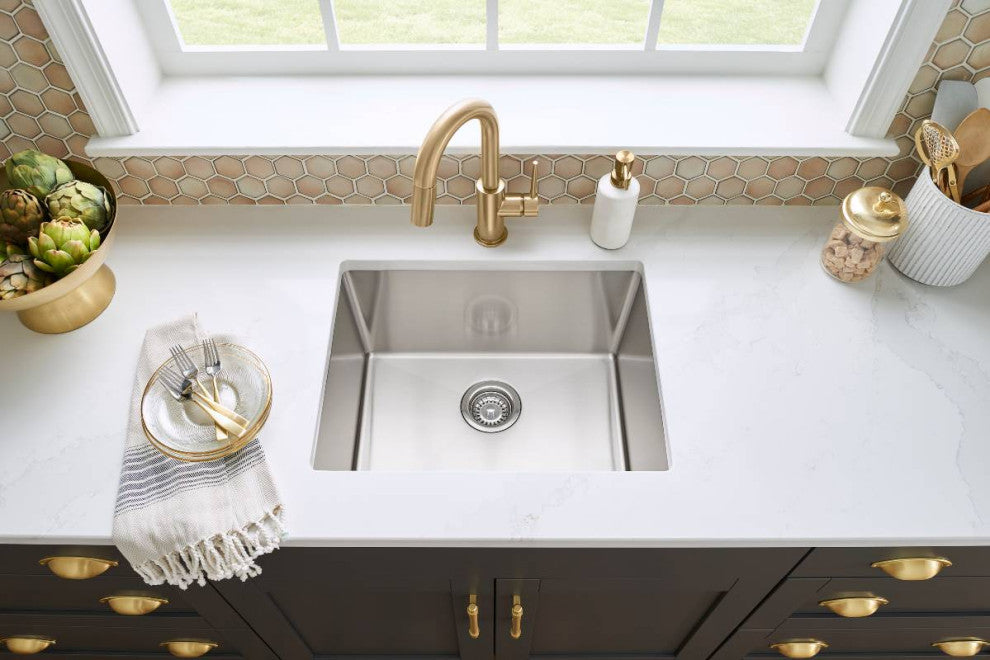 23" Stainless Steel (16 Gauge) Fabricated Kitchen Sink