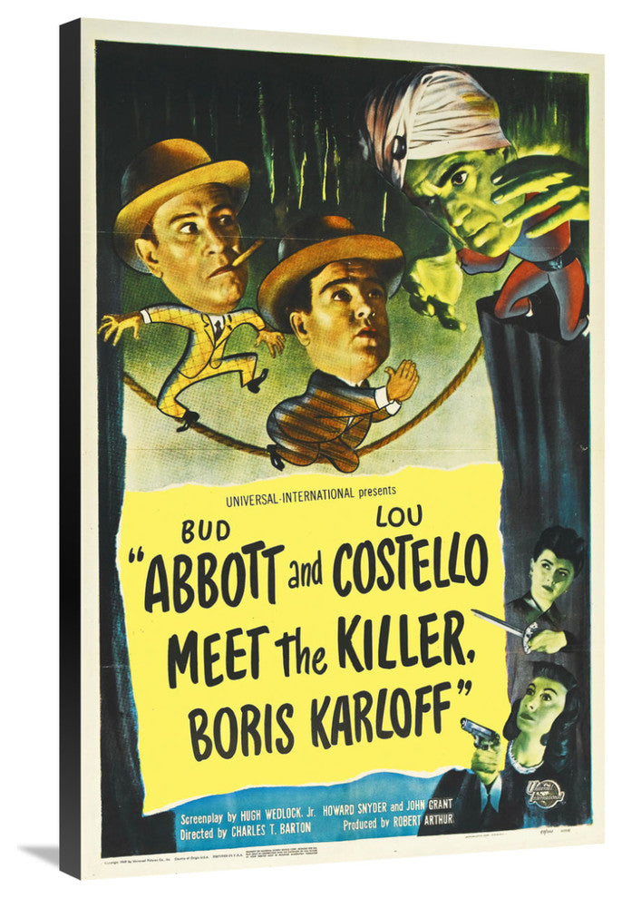 "Abbott & Costello - Meet The Killer" Canvas by Hollywood Photo Archive, 23x36"