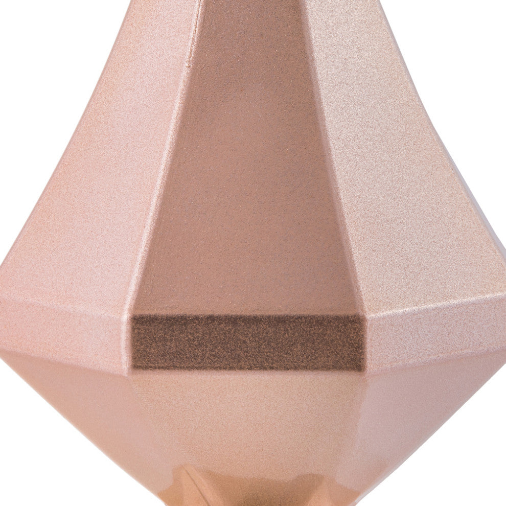 Vickerman Mc191058D 8" Rose Gold Candy Finish Diamond Ornament, Pack of 2