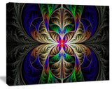 Fabulous Multi Color Fractal Art, Abstract Canvas Art Print, 40x30