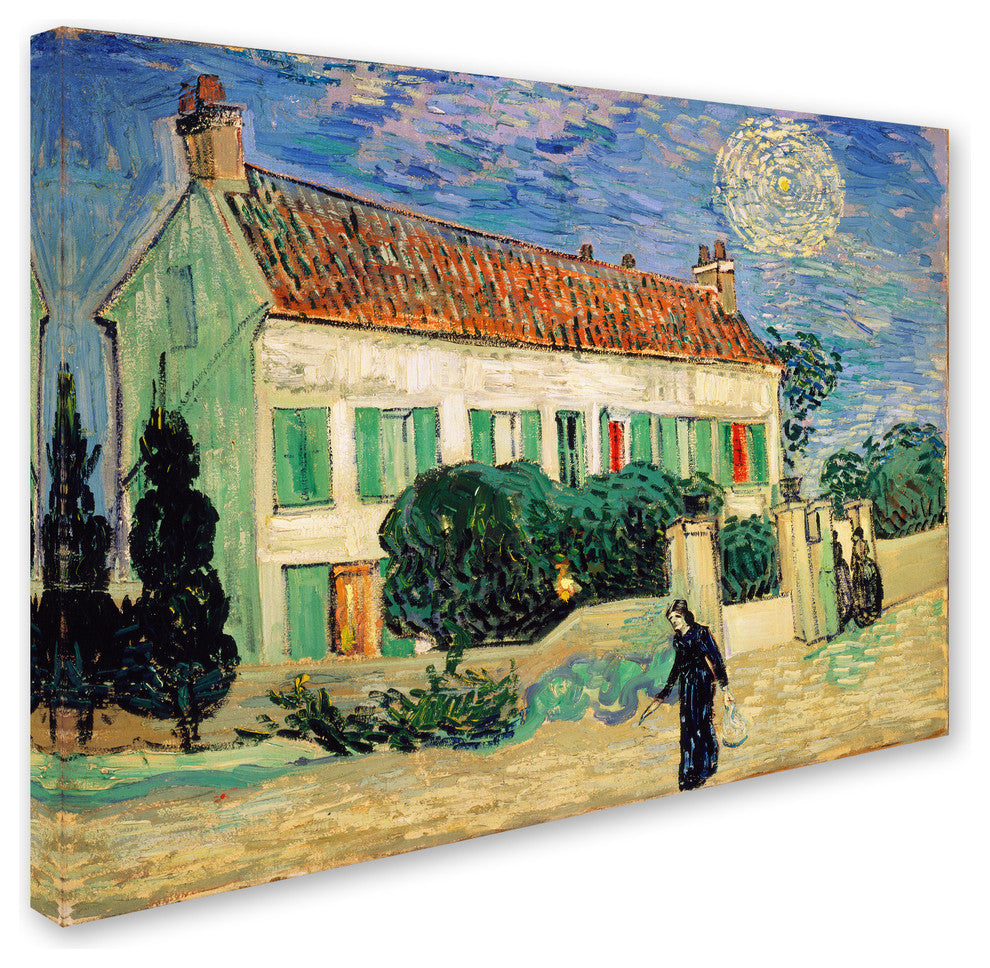 Vincent van Gogh ''White House at Night'' Canvas Art, 47x35