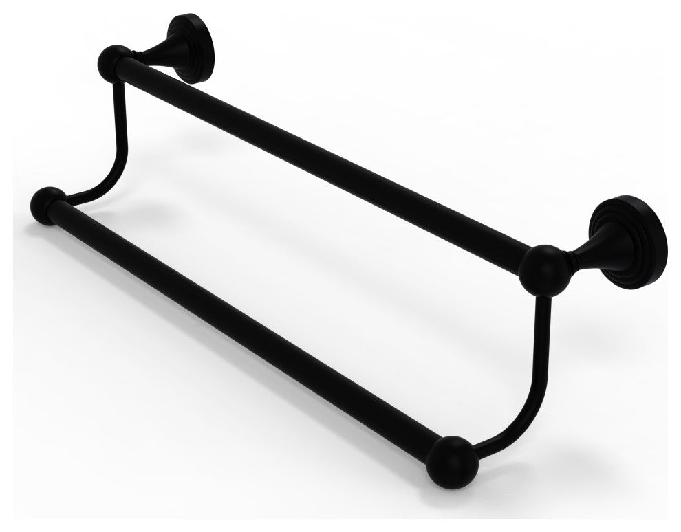 Sag Harbor 30" Double Towel Bar, Matte Black