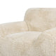 Summit 49" Faux Fur Sheepskin Overstuffed Arm Chair, Cream Beige